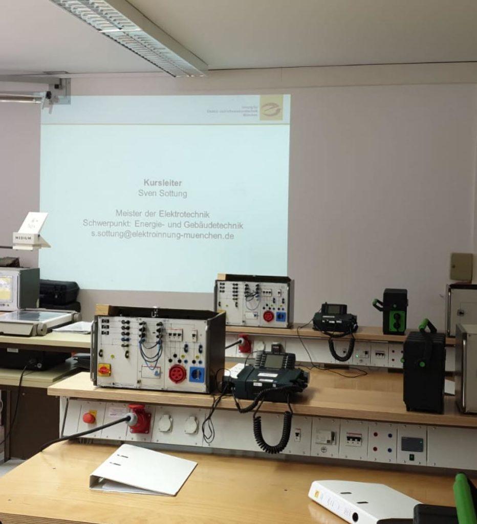 Schulung an der Elektroinnung München